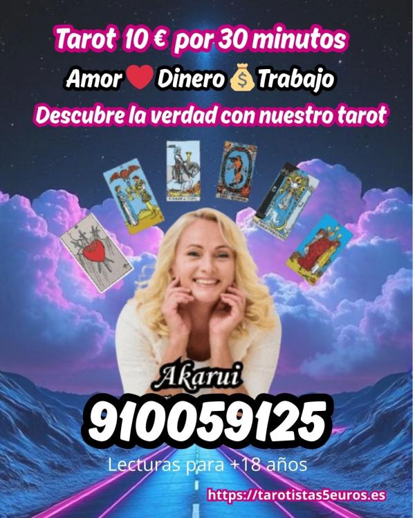 Tarotista de amor barato 10 € 30 minutos, Tarot amor, dinero y trabajo.